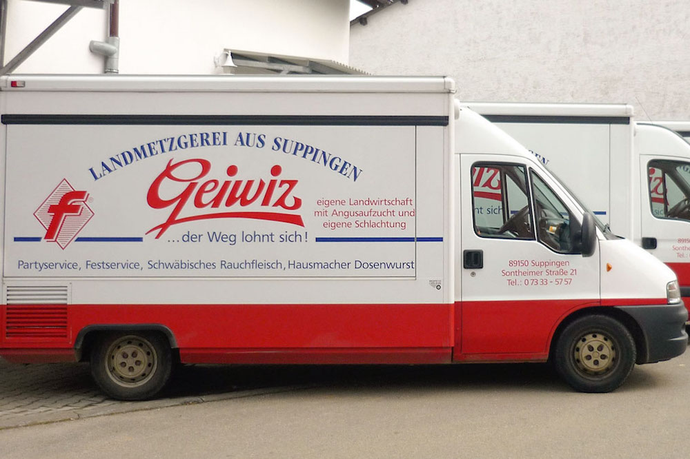 Verkaufsmobil der Landmetzgerei Geiwiz