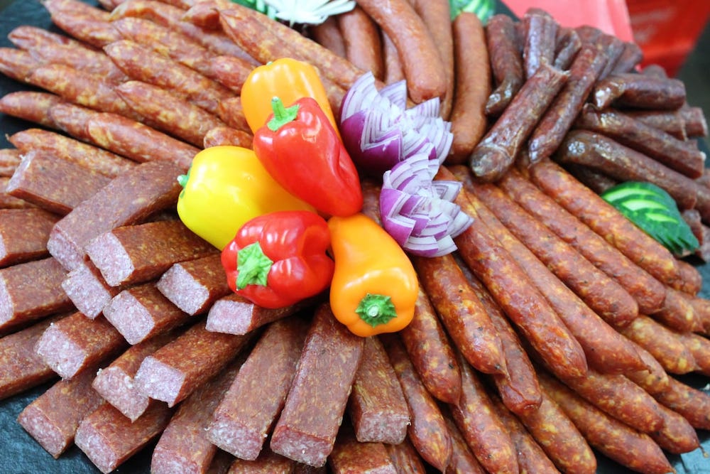 Wurstplatte vom Plattenservice